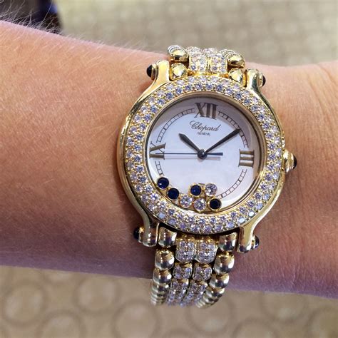 fake chopard happy sport watches|chopard ladies watch floating diamonds.